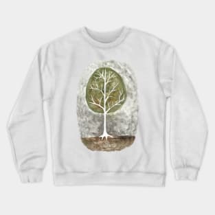 The lone white tree Crewneck Sweatshirt